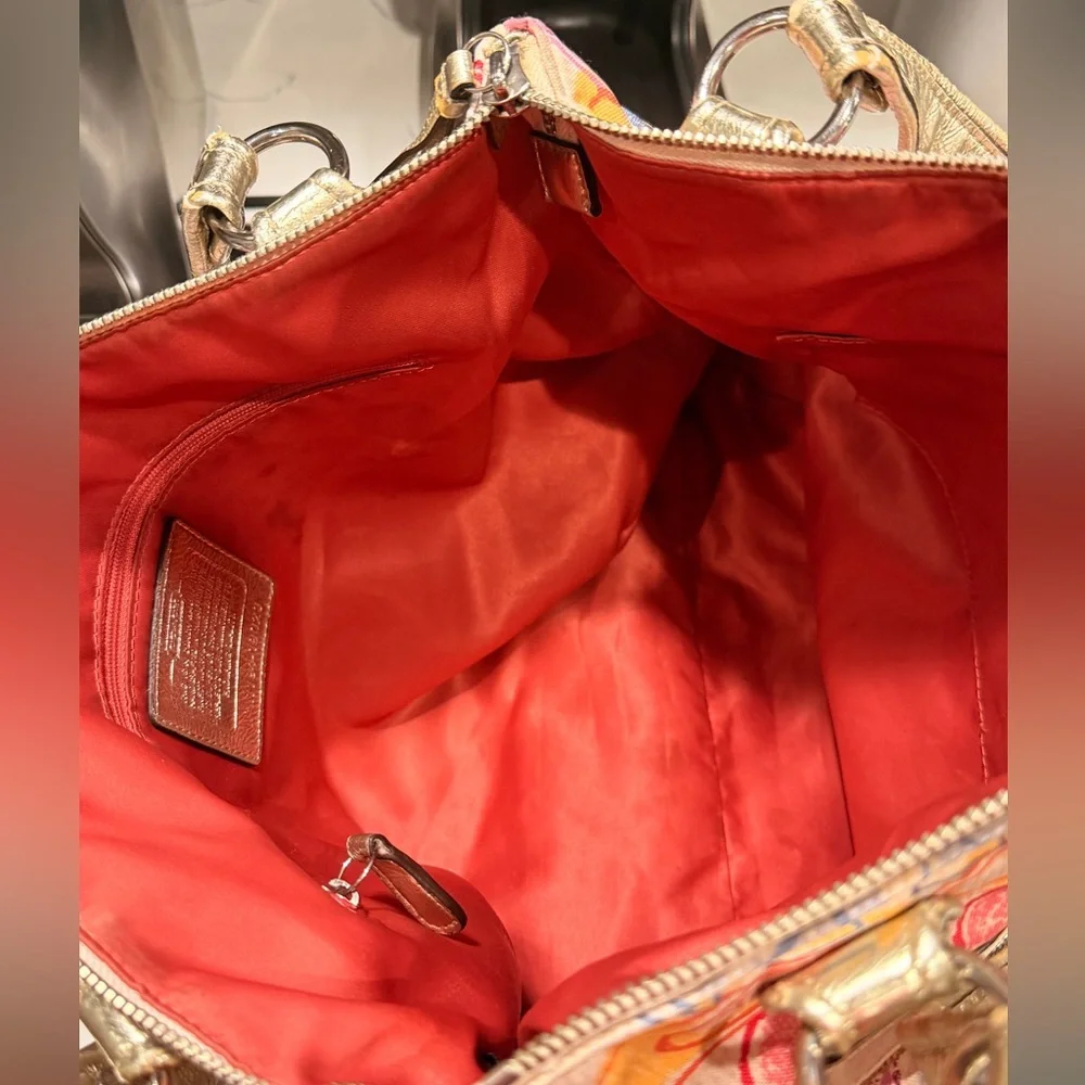 Coach Poppy Dream Signature Glam Tote Bag - Picture 8 of 9